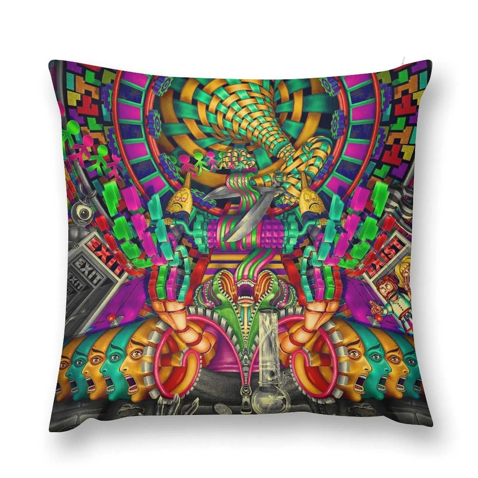 EXI(S)T Throw Pillow Decorative Cushion Cover New year pillow