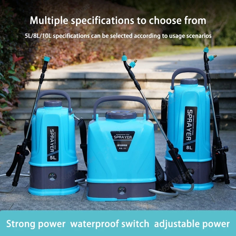 Smart Electric Sprayer 5L 8L 10L 12L Capacity For Disinfection Pesticide Spraying And Plant Watering With Intelligent Spray