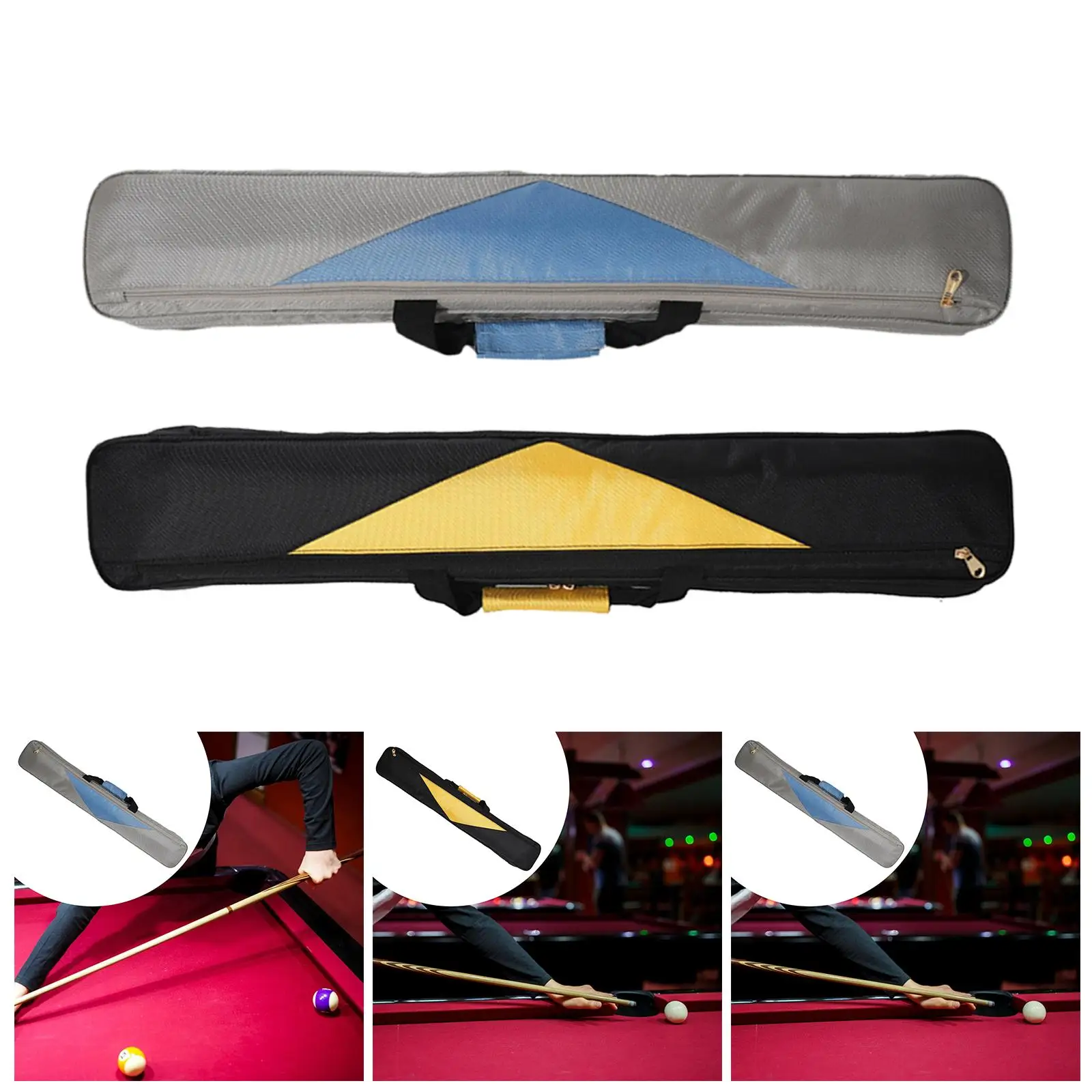 

Billiards Pool Cue Case 7 Holes Soft Billiards Supplies 1/2 Jointed Cue Case