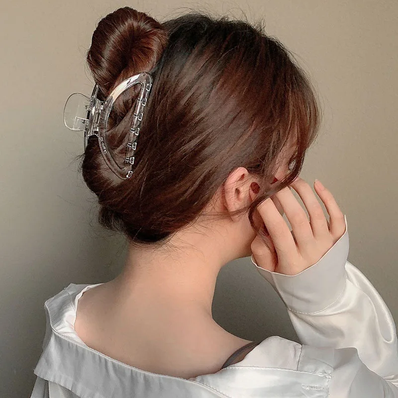 New Style Mermaid Princess Hair Clip  for women's Transparent Hair Claw Sweet and Versatile Hair Accessory For Going Out