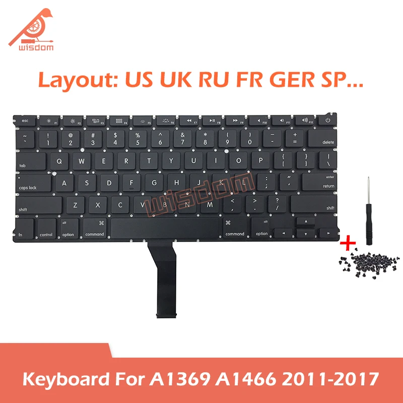 Laptop A1369 A1466 Keyboard For Macbook Air Retina 13