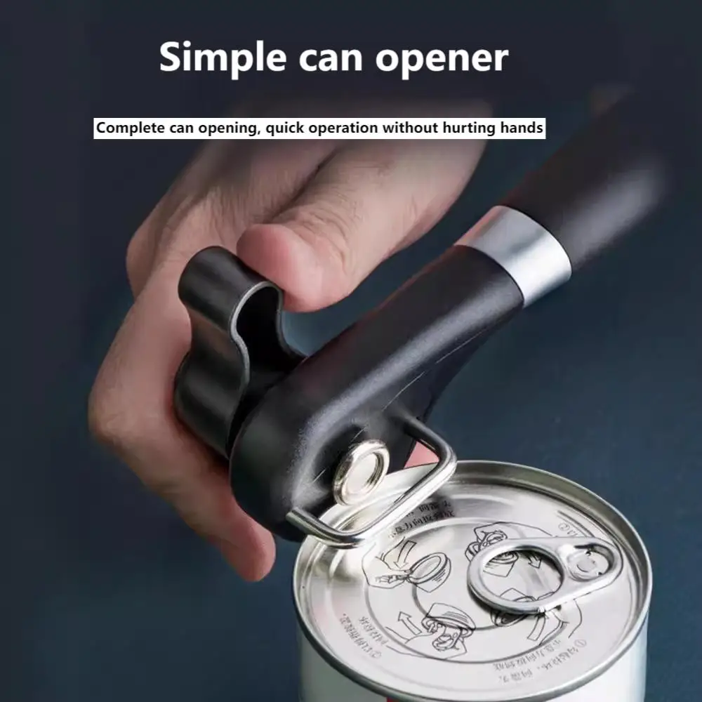 

Ручной консервный нож Многофункциональный безопасный консервный нож Открывалка для консервных банок из нержавеющей стали Открывалка для бутылок с одной ручкой