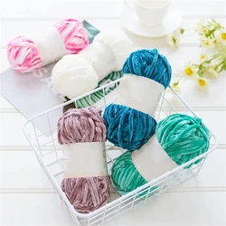 5pcs X100g Soft Velvet Yarn Knitting Thick Crochet Threads For Sweater Scarf Blankets Yarn