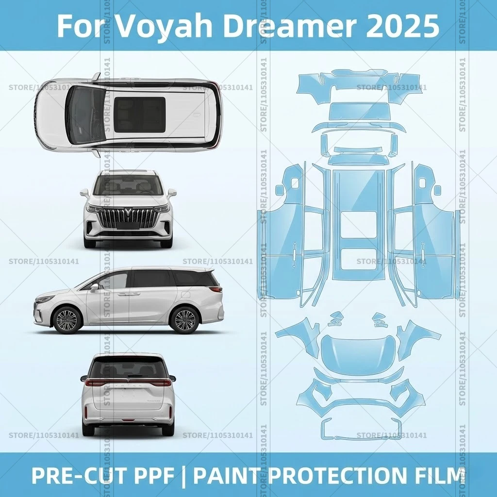 

Для Voyah Dreamer 2025: Предварительно нарезанная прозрачная защитная пленка PPF для автомобиля, профессиональная автомобильная пленка PPF для всего автомобиля