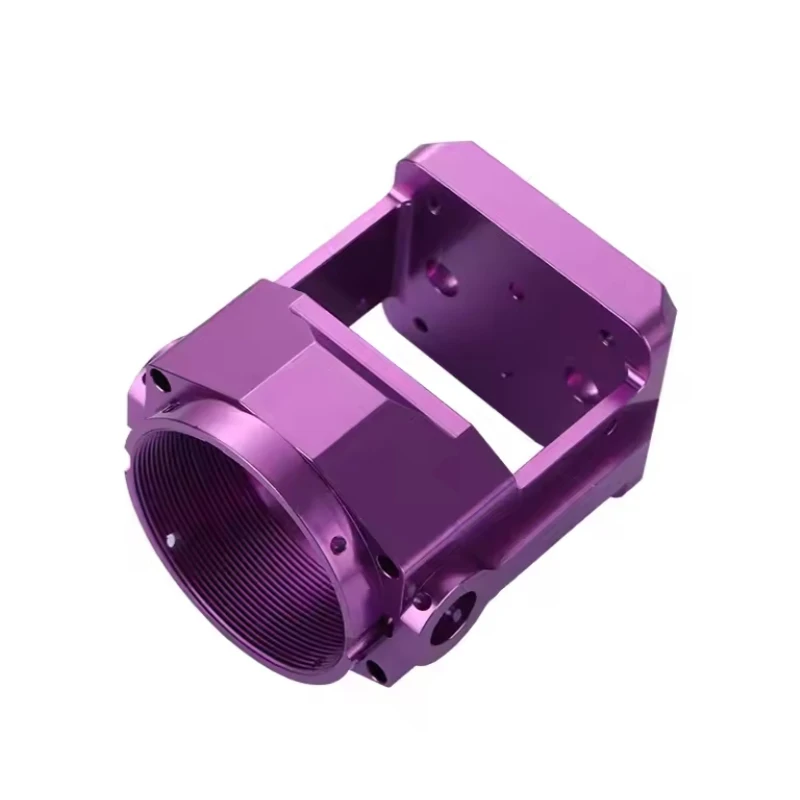 Peças de liga de alumínio usinadas CNC da caixa de gabinete personalizada Anodização Componentes da caixa de montagem Peças CNC