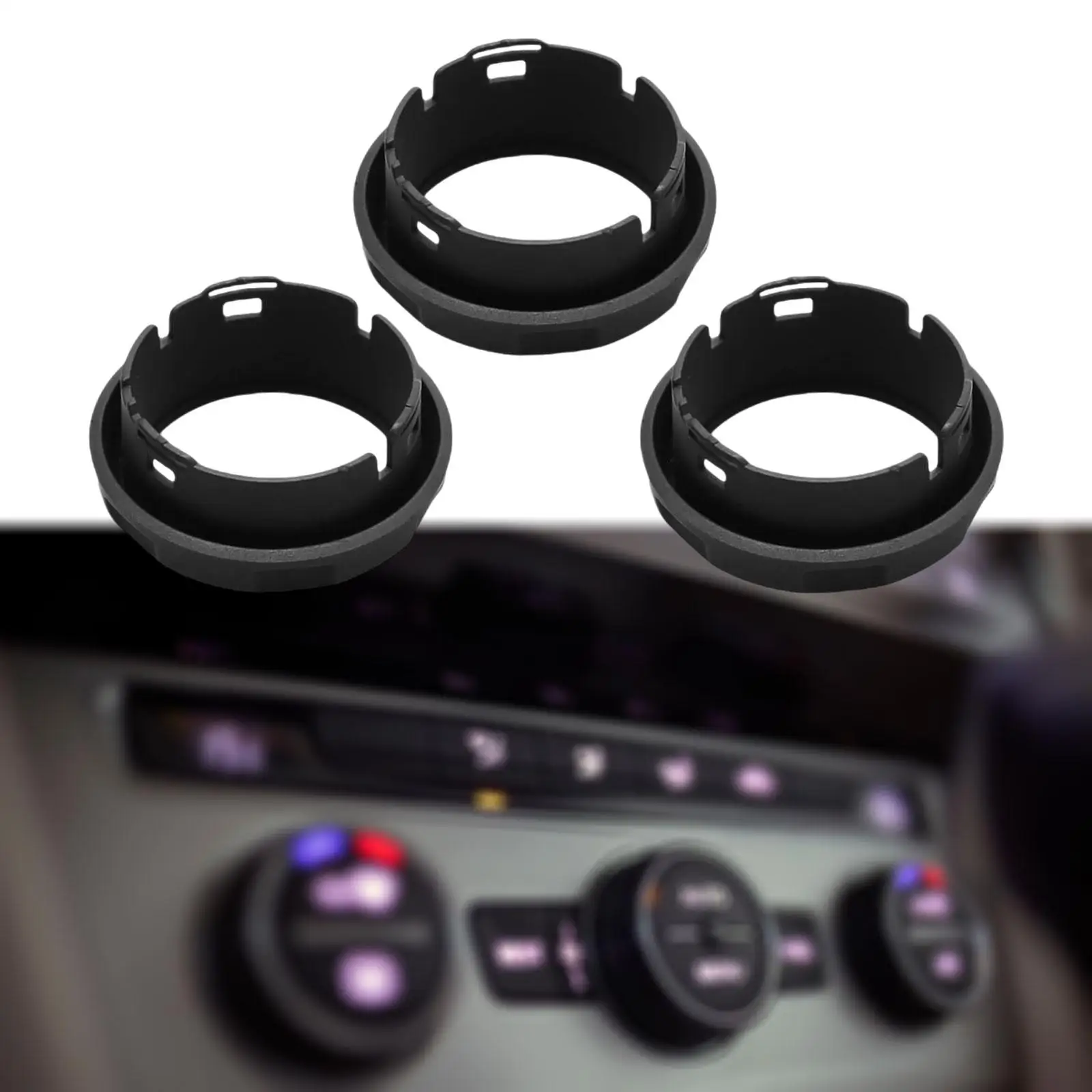 3 Pieces Central Console Volume Control Knob Covers, Replace LR029591 Auto Accessories High Performance for Discovery 4