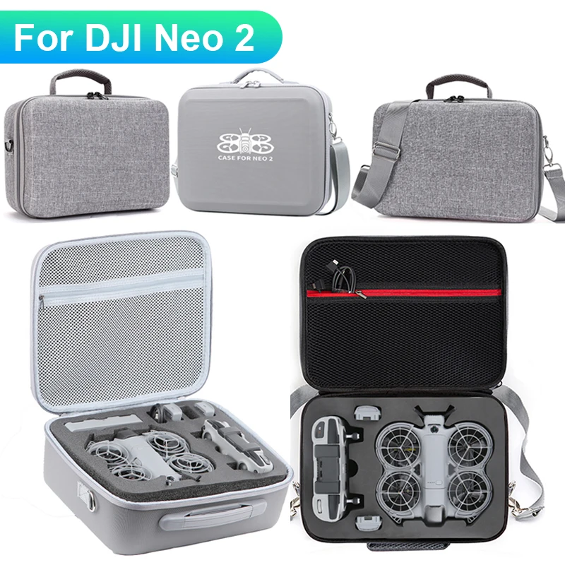 

Портативная сумка для хранения для DJI NEO 2 RC N3, противоударный чехол для использования на открытом воздухе, защитный чехол для дрона DJI Neo 2, аксессуары для дронов