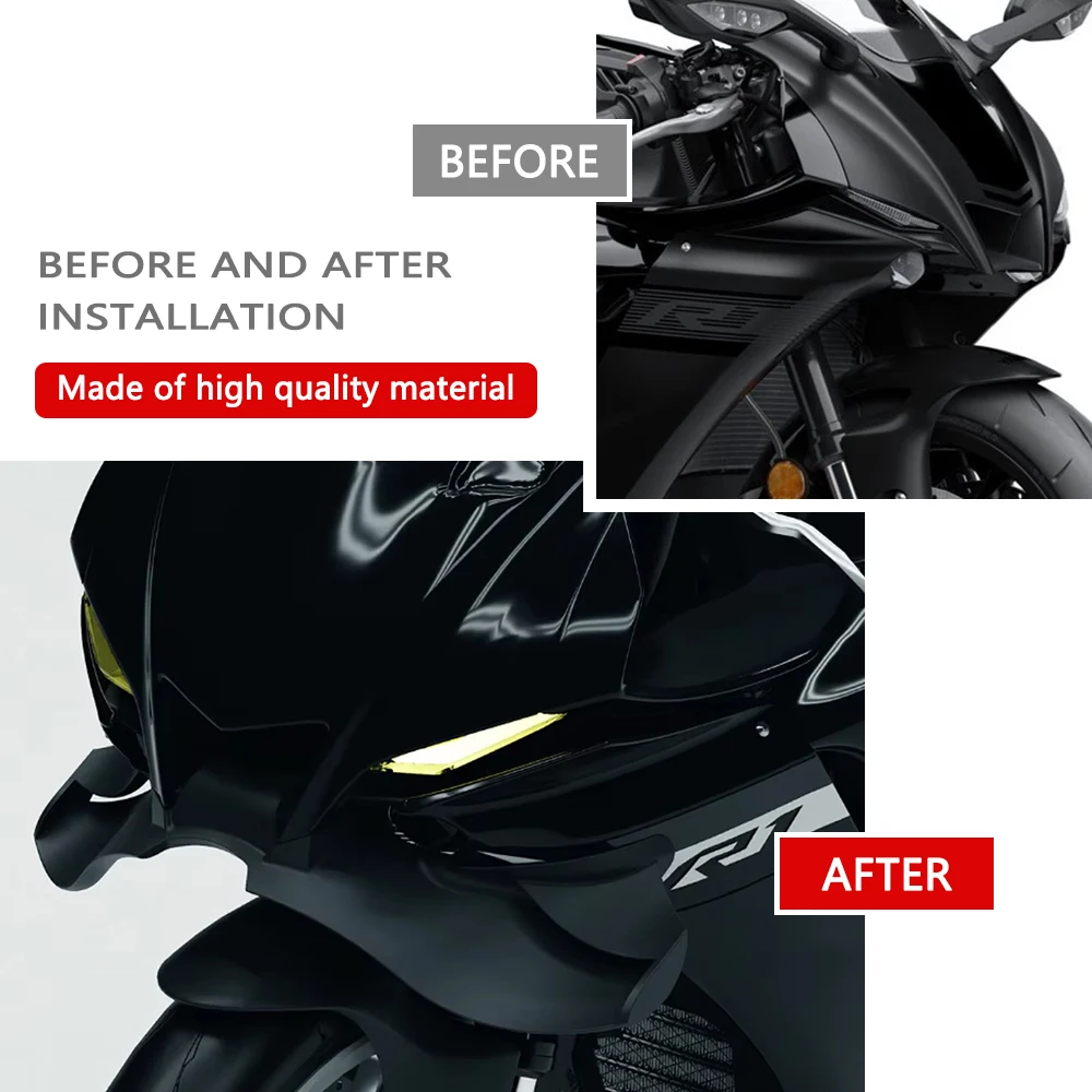 Motorcycle Accessories  Winglets GP Wing Front Spoiler Lower Lip Downforce Naked Frontal Spoilers For YZF R1 YZF-R1M 2020-2026