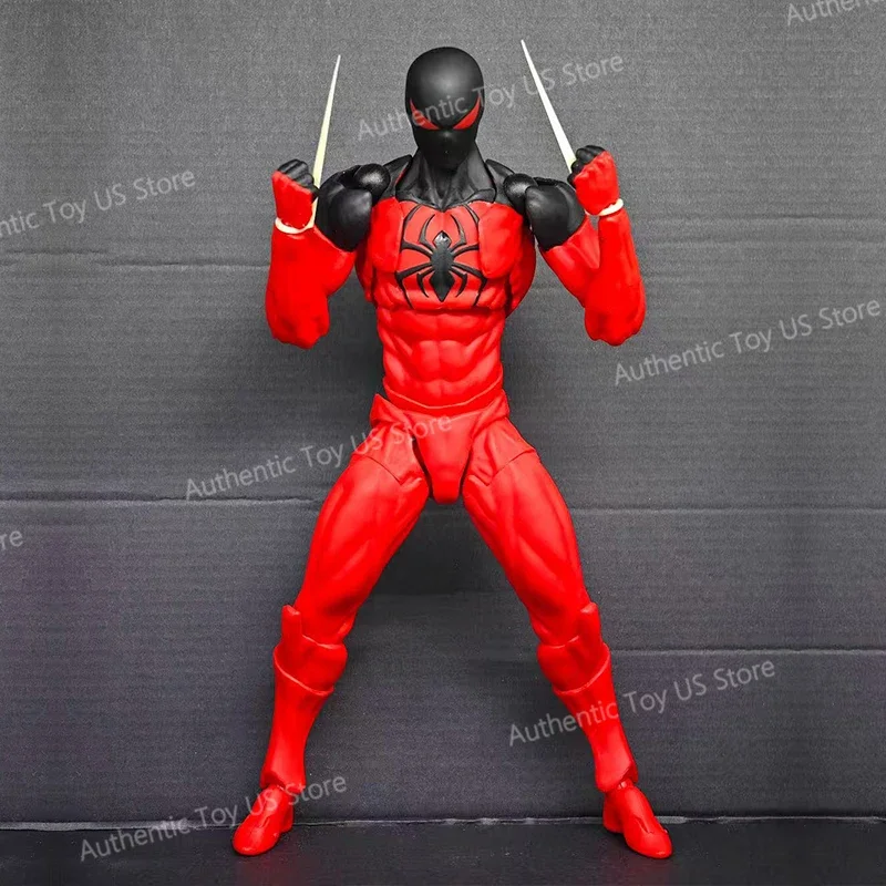 Zabawki Mess Toys Spider-Man Symbiot Spiderman Messtoys Czarny Strój Sąsiad Scarlet Spider Figurka Akcji Anime Prezenty Zabawki
