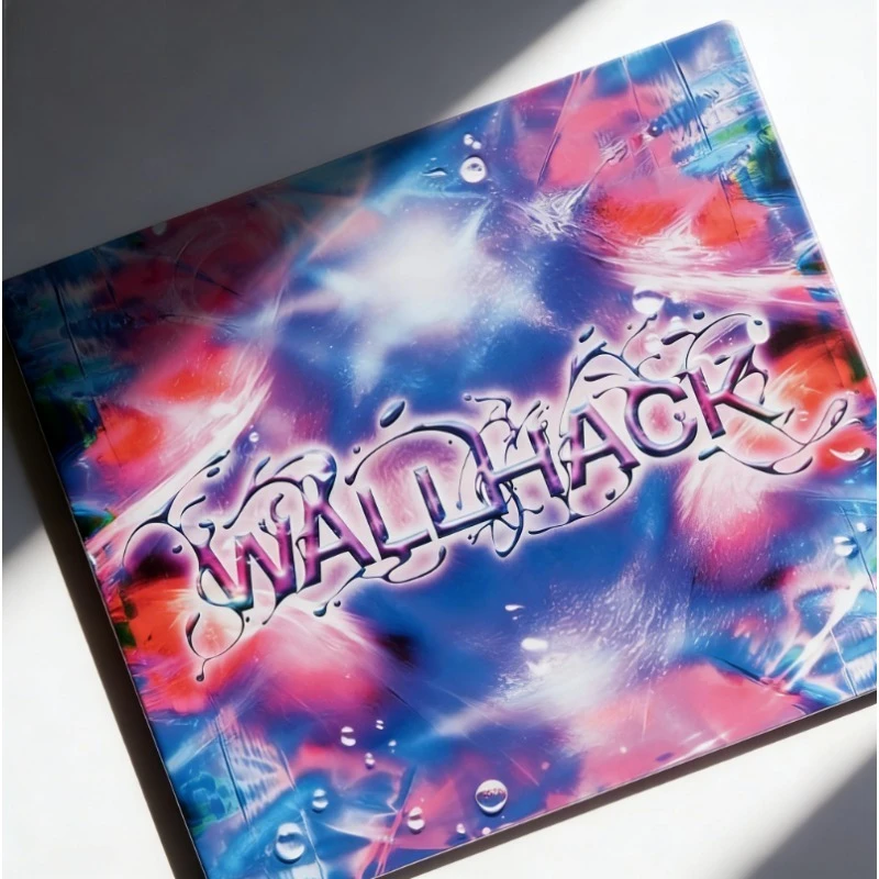 WALLHACK Replica Tempered Glass Mouse Pads Custom Personalised Gaming Mats Large Size Desk Pad PC FPS E-Sports Gaming Mouse Pad