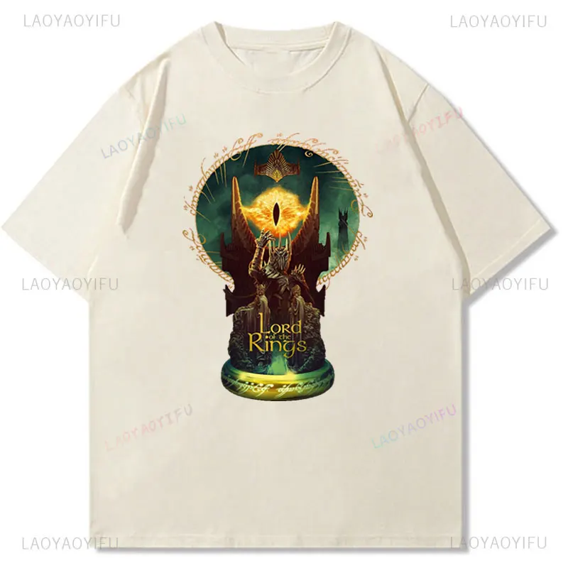 Camiseta سيد الخواتم قميص الفيلم الكلاسيكي خمر طباعة الجرافيك تي شيرت النساء الرجال القطن الشارع الشهير القوطية Y2k الملابس #6