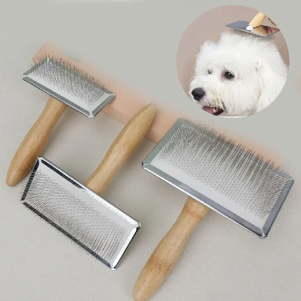 

New Dog Short Hair Brush Dog Comb Solid Wood Cat Comb Pet Hair Remover Large Dog Comb Car Animal Hair Brush