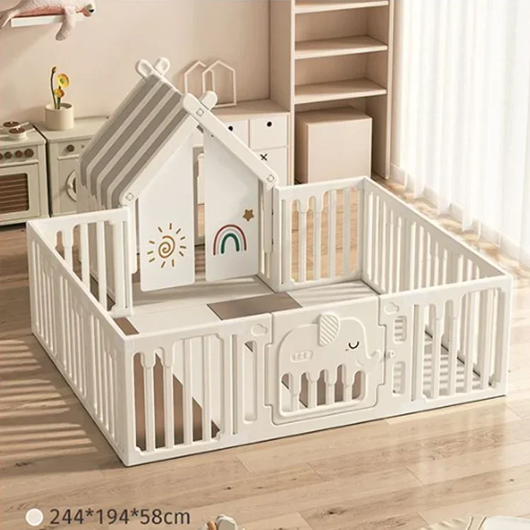 Colorful Preschool Garden Safe Play Area Game Children Toy Portable Kids Plastic Fence for Home Indoor or Outdoor Decoration