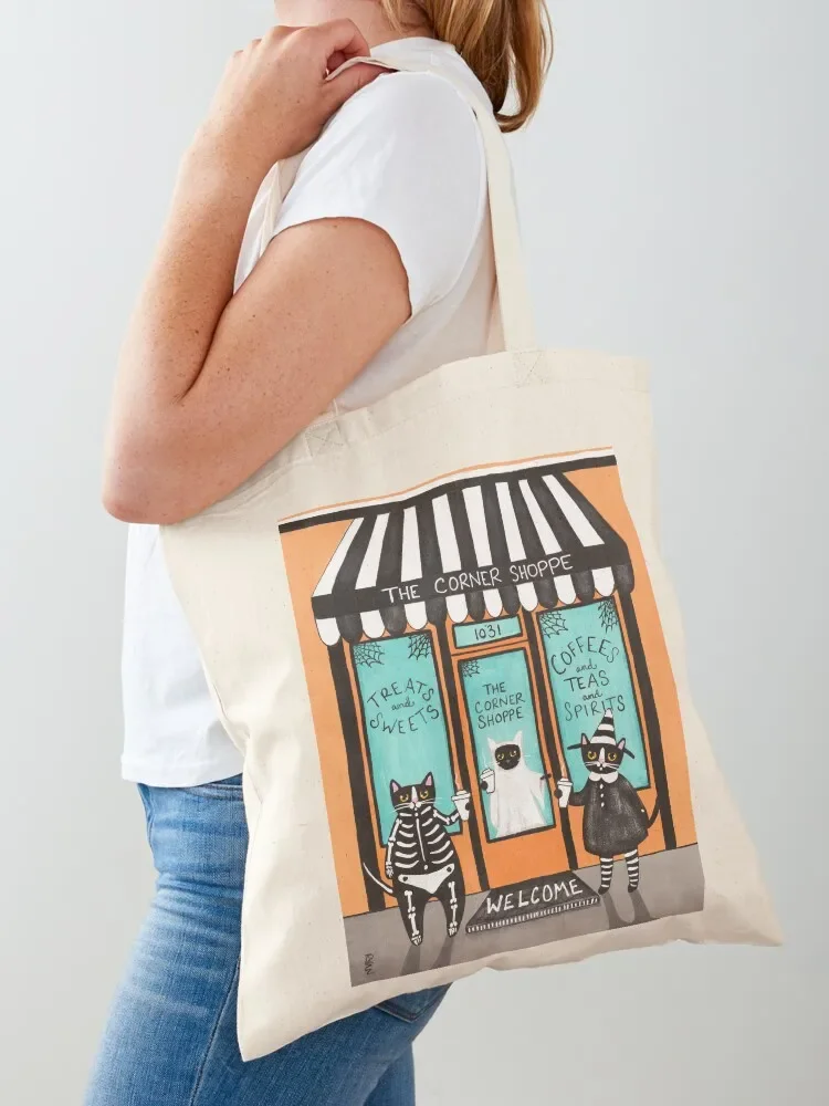 

The Halloween Corner Shoppe Tote Bag canvas tote Lady bag bags for women Shopper