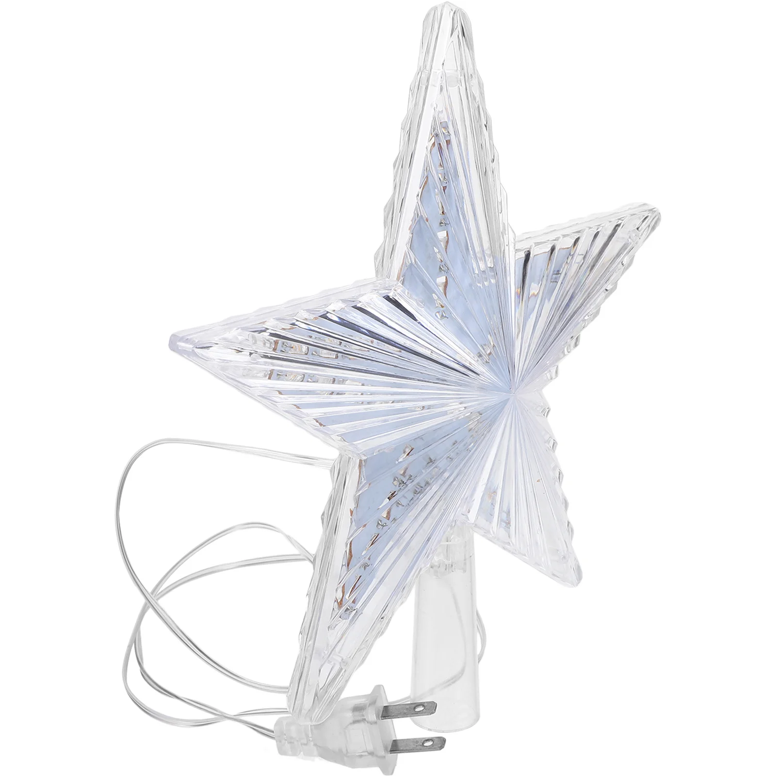 

Christmas Tree Star Ornament Light Up Treetop Decorative Pendant for Office Hotel Bar Holiday Lighting Warm White