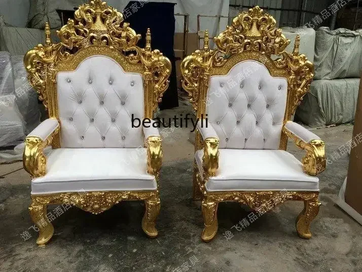 cc182Neoclassical Image Chair Hotel High Back Chair Club Decorative Chair European Studio R