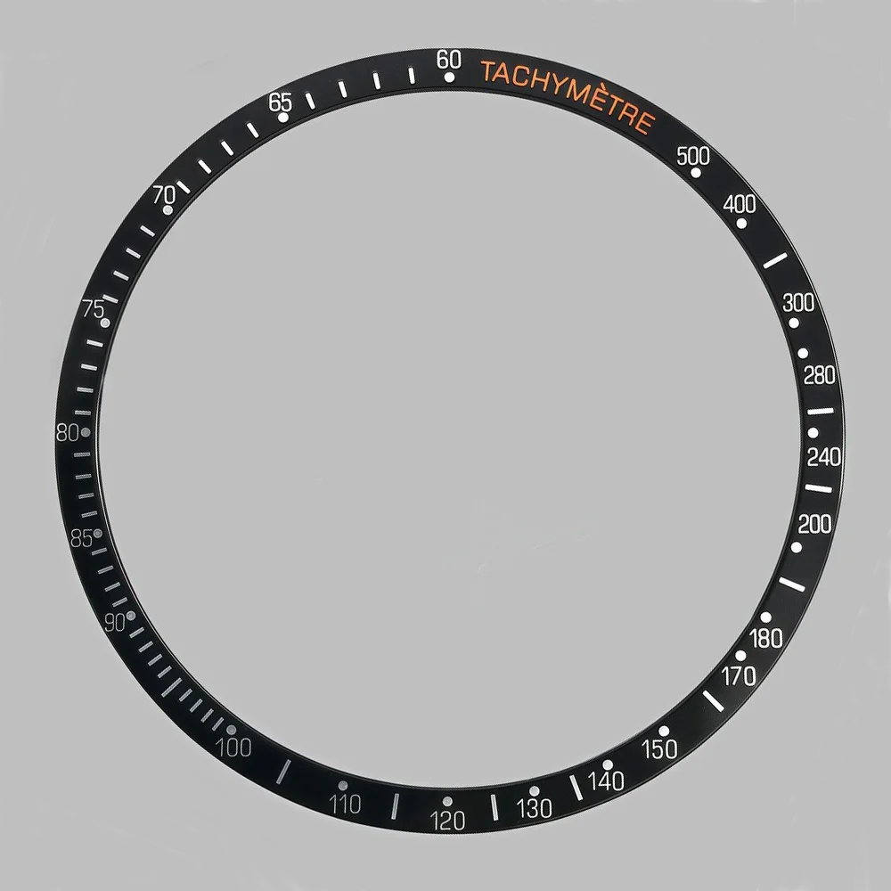 38.5*34.2mm Flat Aluminum Bezel Man Watch Insert VK63 Case Watch Accessories Parts for VK63 Movement Watches Case Bezel image 6