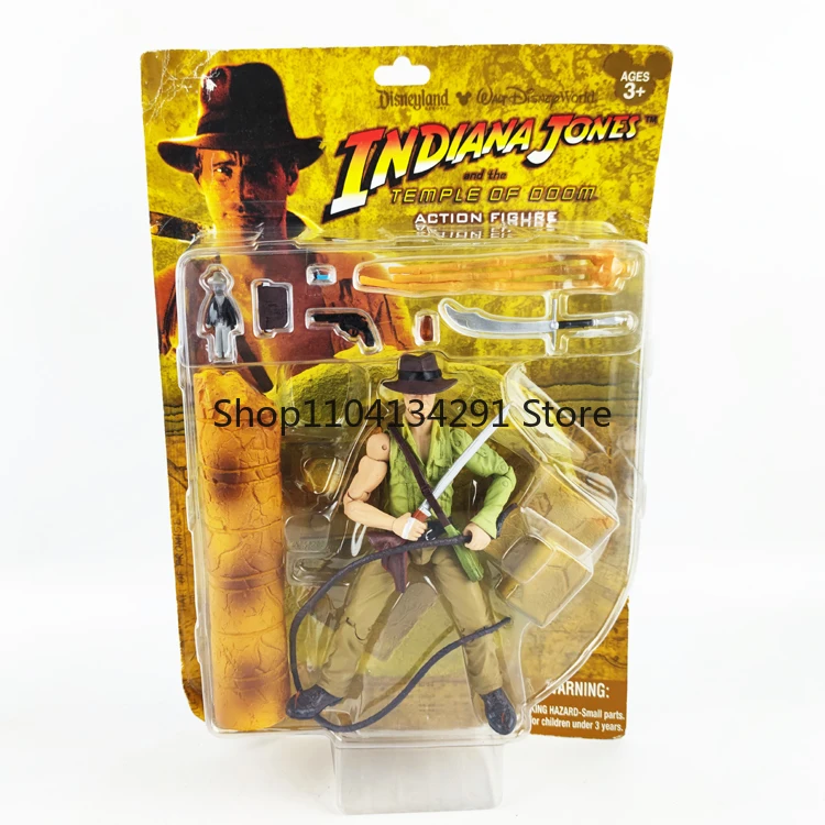 

Original Indiana Jones Raiders of The Lost Temple Series Action Figures Collectible Figurines Gifts for Kids Toys