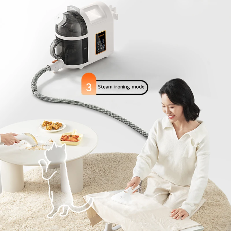 Garment Steamer Steam Vacuum Cleaner Household 12000Pa High Temperature Fabric Sofa Carpet Mattress Cleaning Machine