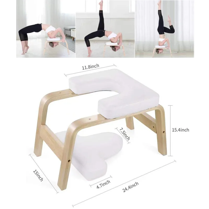 Yoga Inversion Bench Headstand Bench Equipment Inversion Chair Bench for Home and Gym