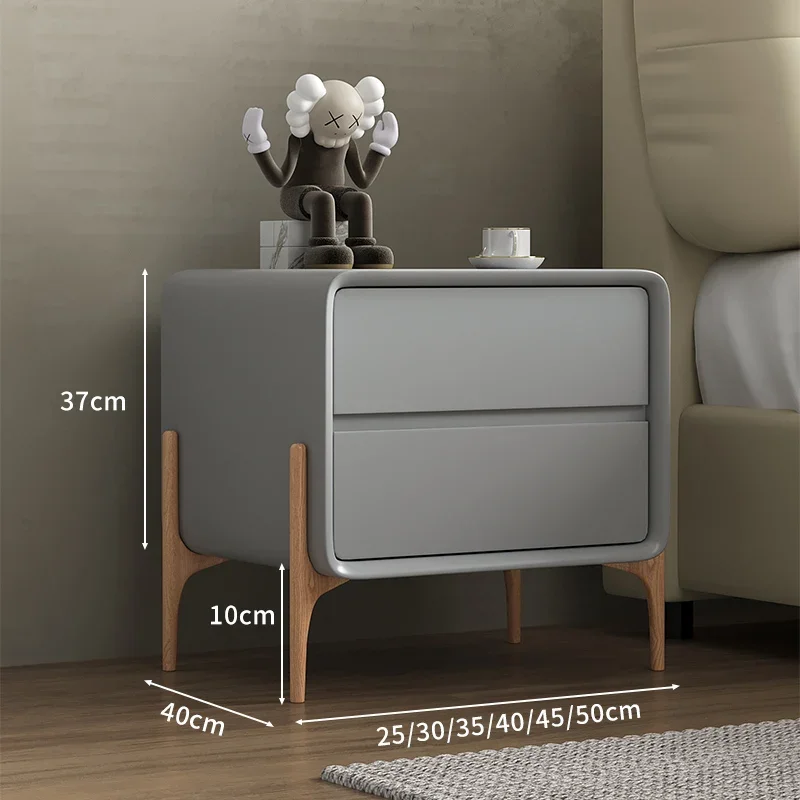 Krem tarzı Modern başucu masa yatak odası küçük ev ahşap lüks gece Minimalist Retro stands dinler Mesitas De Noche mobilya