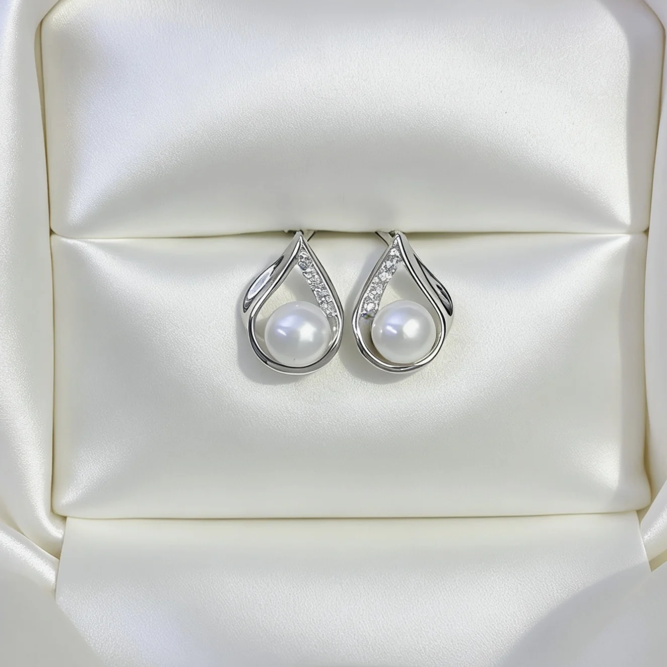 

MeiBaPJ 5-6 мм, маленькие натуральные полукруглые жемчужные серьги-гвоздики в форме капли, серебро 925 пробы, изысканные свадебные украшения для женщин