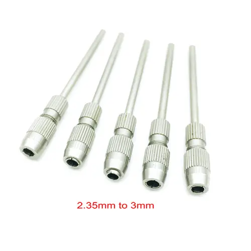 Imagen 2 del producto Adaptador de fresas para taladro Dental, convertidor de 2,35mm a 1,6mm/2,35mm a 3mm, pulidor de vástago, herramientas de dentista, 5 unids/lote