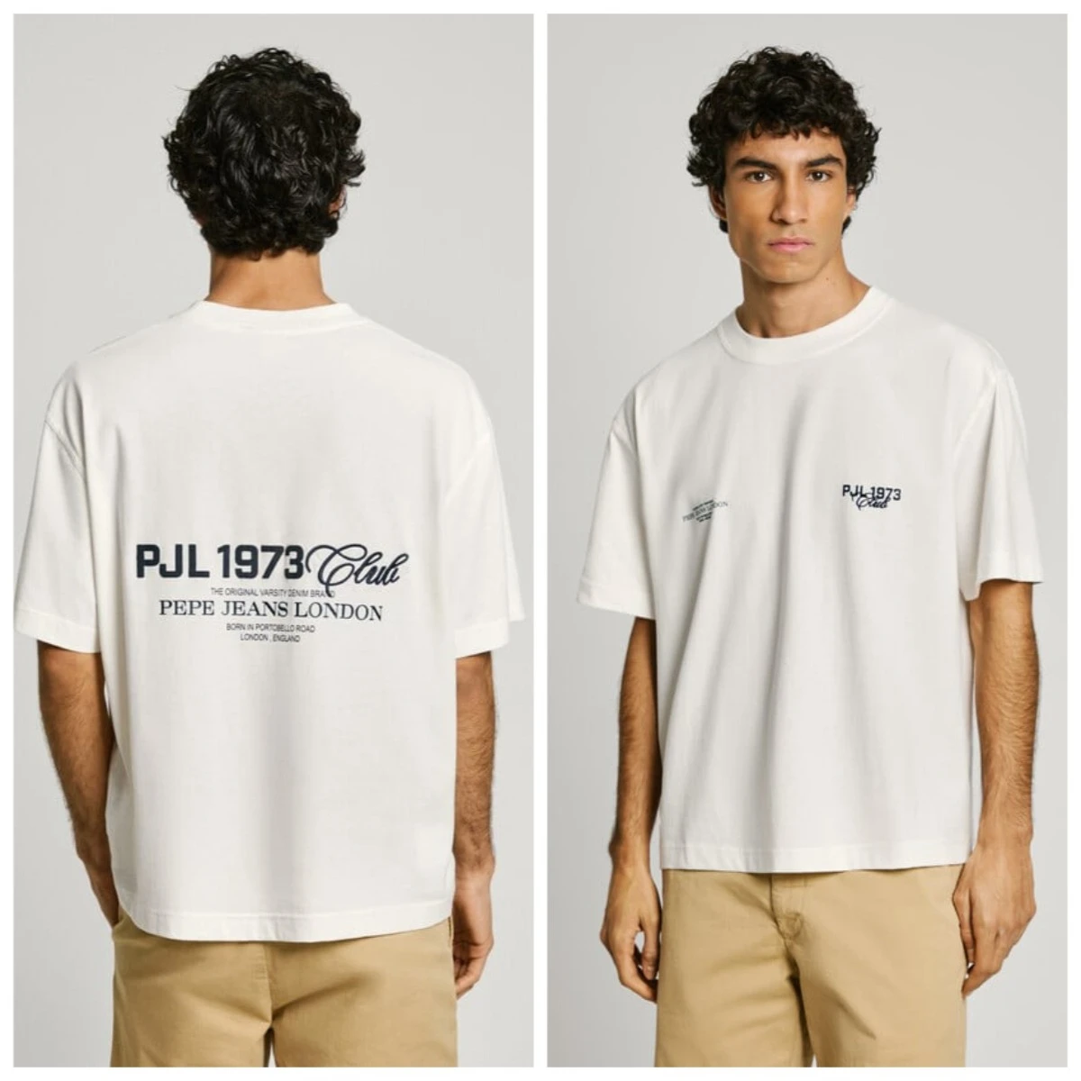 

Pepe Jeans 2025 Summer Englan Brand Regular Fit Cotton Casual T-Shirt With Back Print Men's Round Neck Short Sleeve Unisex Tee