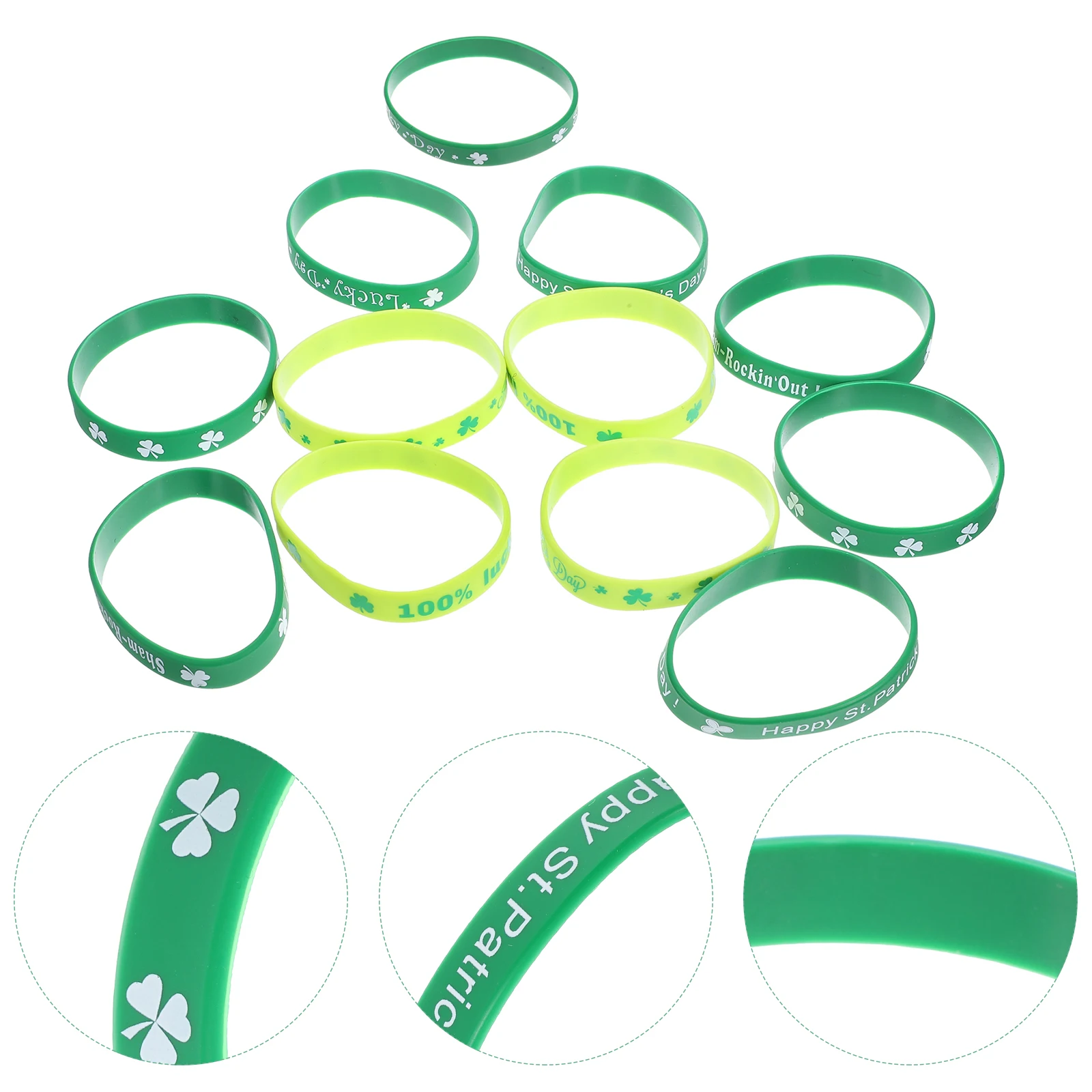 12 Pcs Bracelet Wristbands Sweatbands Bracelets Sillicone Portable Event Silica Gel