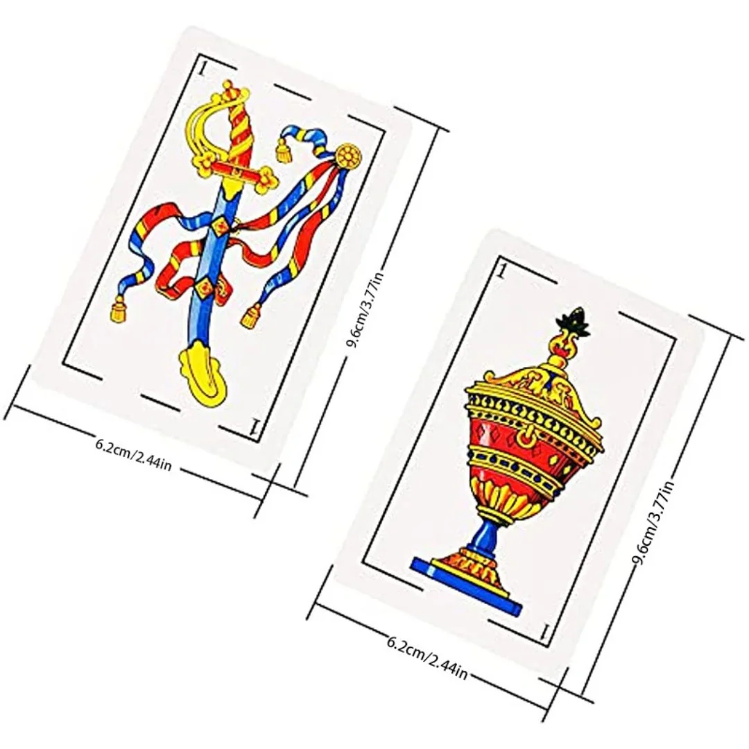 1 Deck of Authentic Spanish NAIPES Playing Cards - Perfect for Mexican card games and poker! Great for gifts, party time play!