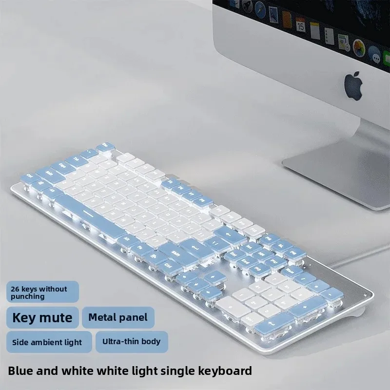 Mechanical Feel Silent Keyboard with Mouse Set for Office Use Desktop Laptop Women's Wireless Typing Computer Accessories