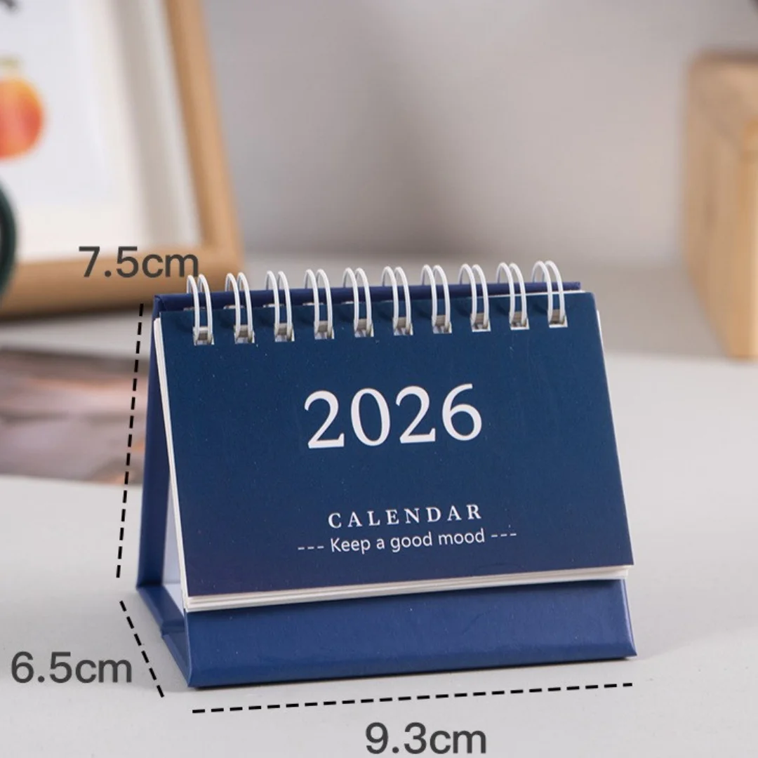Простой настольный календарь 2025-2026, мини-планировщик, лучшие письменности, список дел, календарь, офисные школьные канцелярские принадлежности