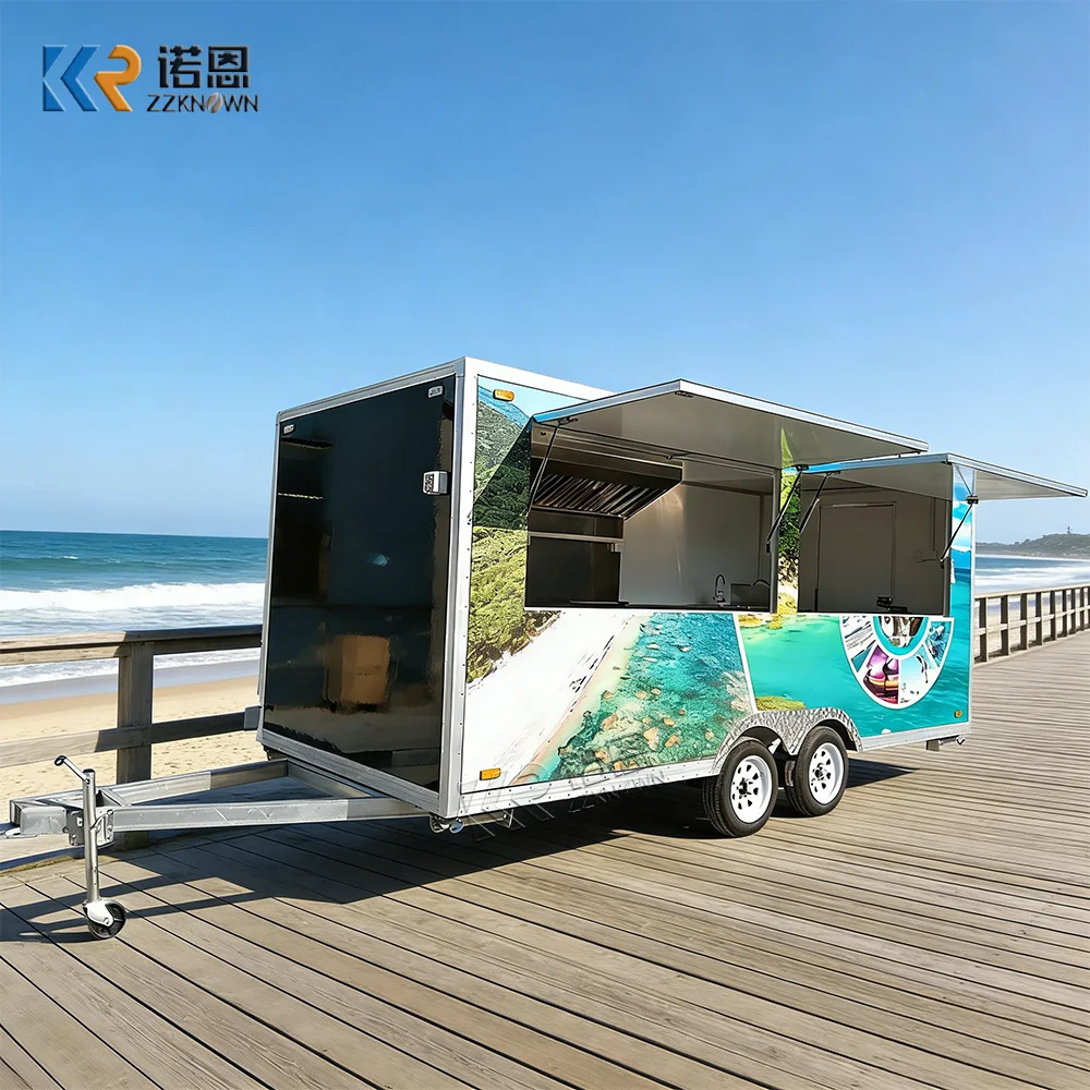 

Food Cart Stall Small Food Trailer Ice Cream Sell Commercial Mobile Sushi Promotion Food Truck From China