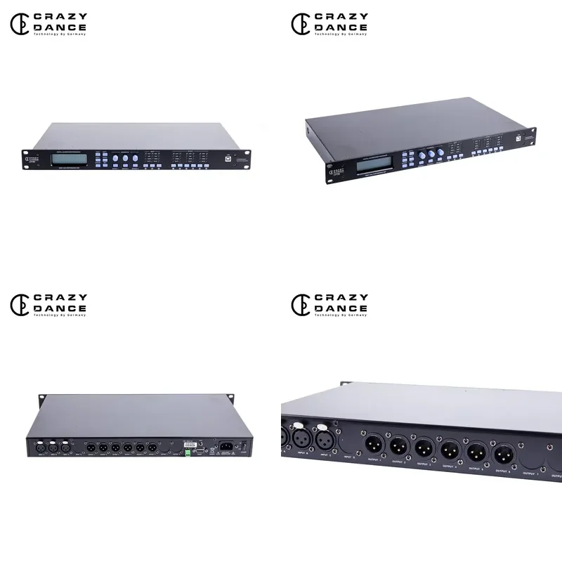 DP-36 Digital Audio Processor Metal 100W Hi-Res Audio 3 6 Professional Performance Stage Speaker Effects Equalization