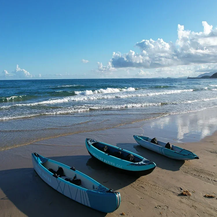 2 Person Canoe Kayak Sit In Kayak De Peche Caiaque De Pesca Canoa Drop Stich Kajak Inflate Fishing