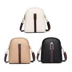 Elegant  Trendy Solid Color Shoulder Bag Versatile and Durable PU Leather Crossbody Bag for Women and Girls