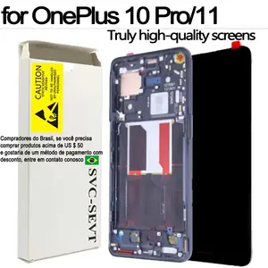 Bilashmart Original 6.7 Fluid AMOLED OnePlus 10 Pro NE2210 LCD Display Touch Screen Digitizer Assembly OnePlus 11