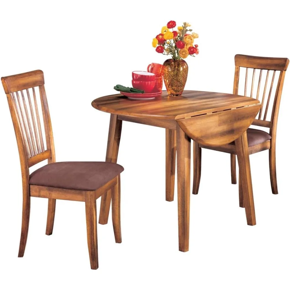 Dining Room Round Drop Leaf Table Chairs for Kitchen Furniture Rustic Brown Freight Free Dinning Tables Sets Folding Desk Mobile