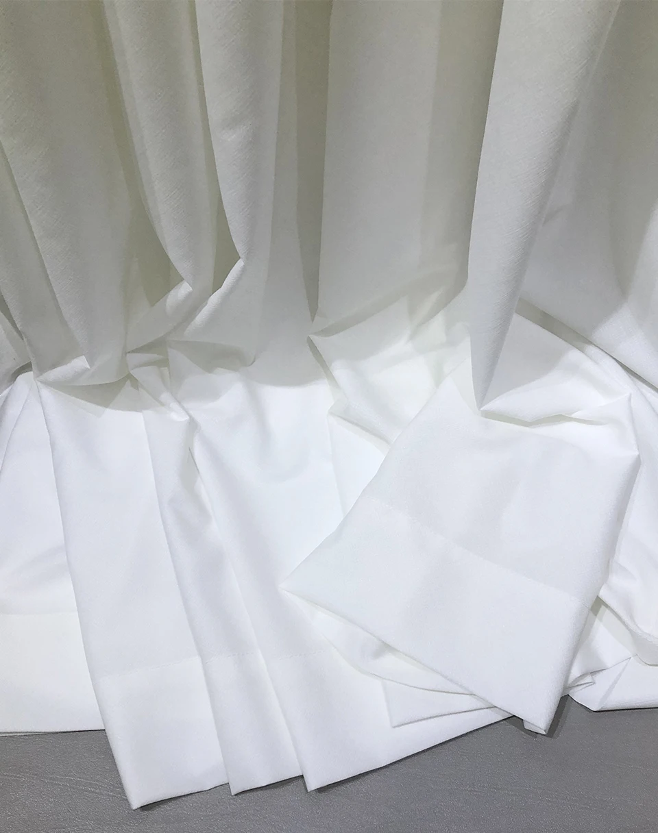 Asazal Weißer Tüll Hochwertige Dicke Luxus-Chiffon-Fenstervorhänge für Schlafzimmer, Verdunkelungsvorhänge Großhandel, Wohnzimmerdekoration – Detail 8