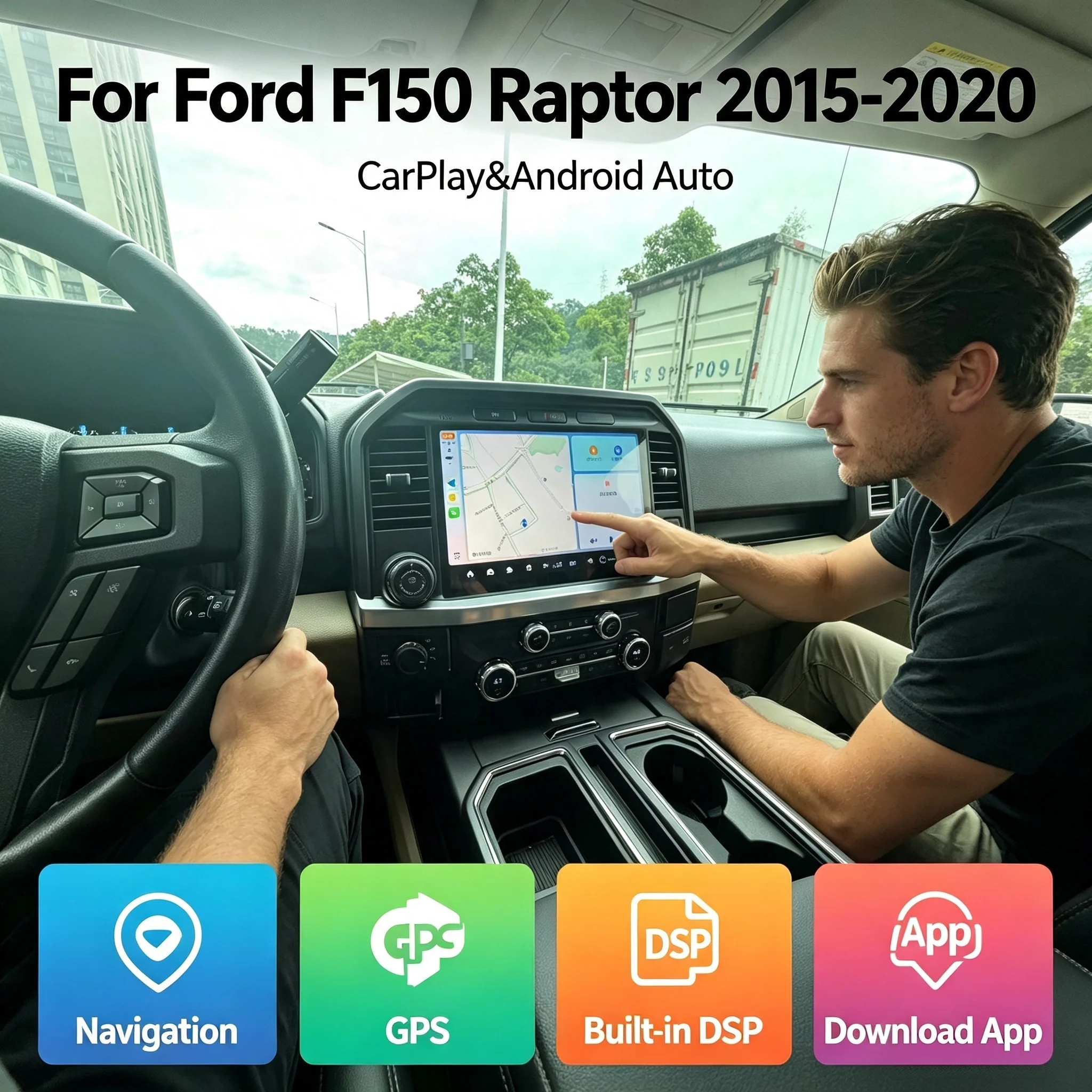 New upgrade Andorid 13 Car Radio Stereo For Ford F150 2015 -2021 Car GPS Head Unit Multimedia Video Player Auto Radio Carplay