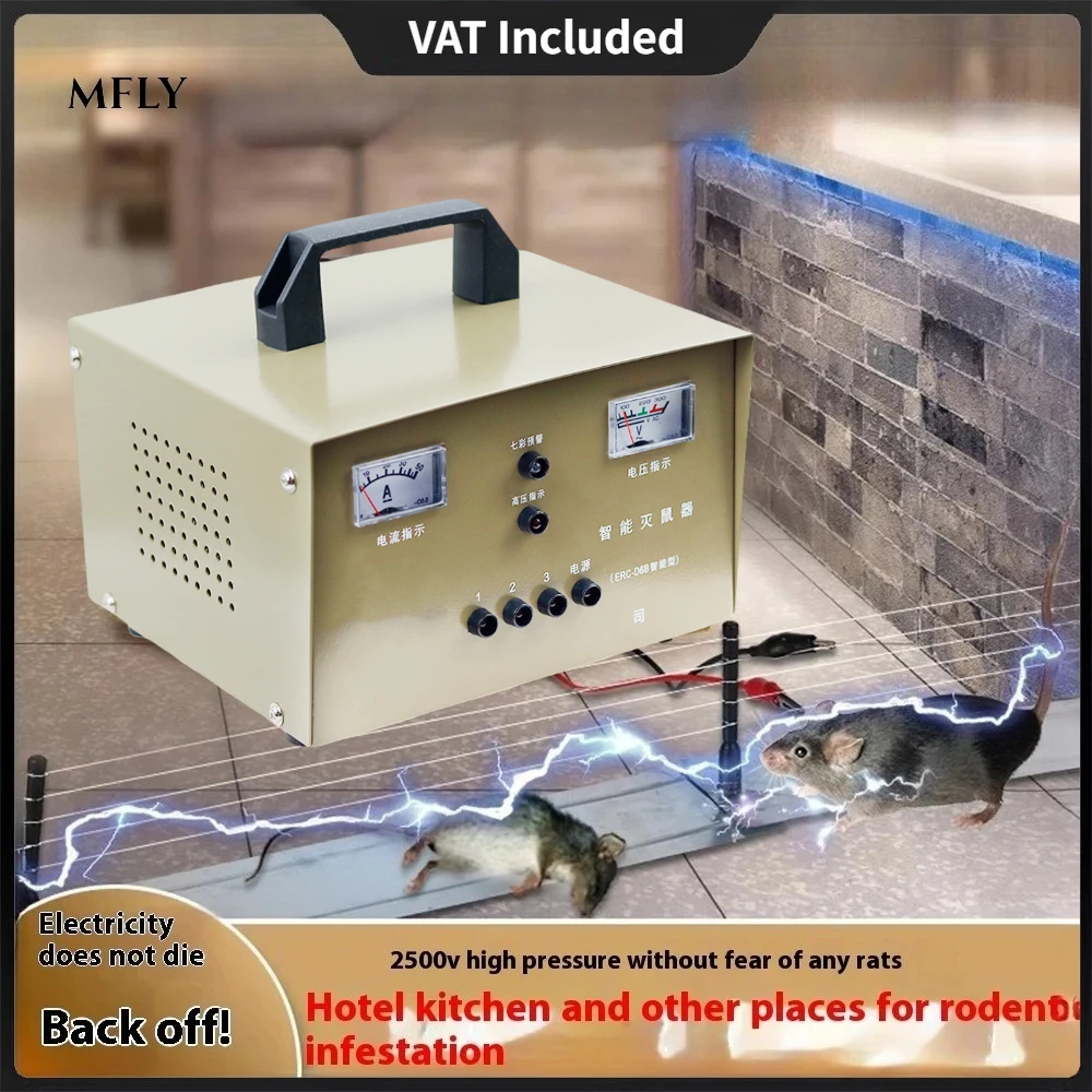 Trappola Elettronica per Topi ERC-D6, Macchina Automatica ad Alta Tensione per Casa, 2500V 180-240V