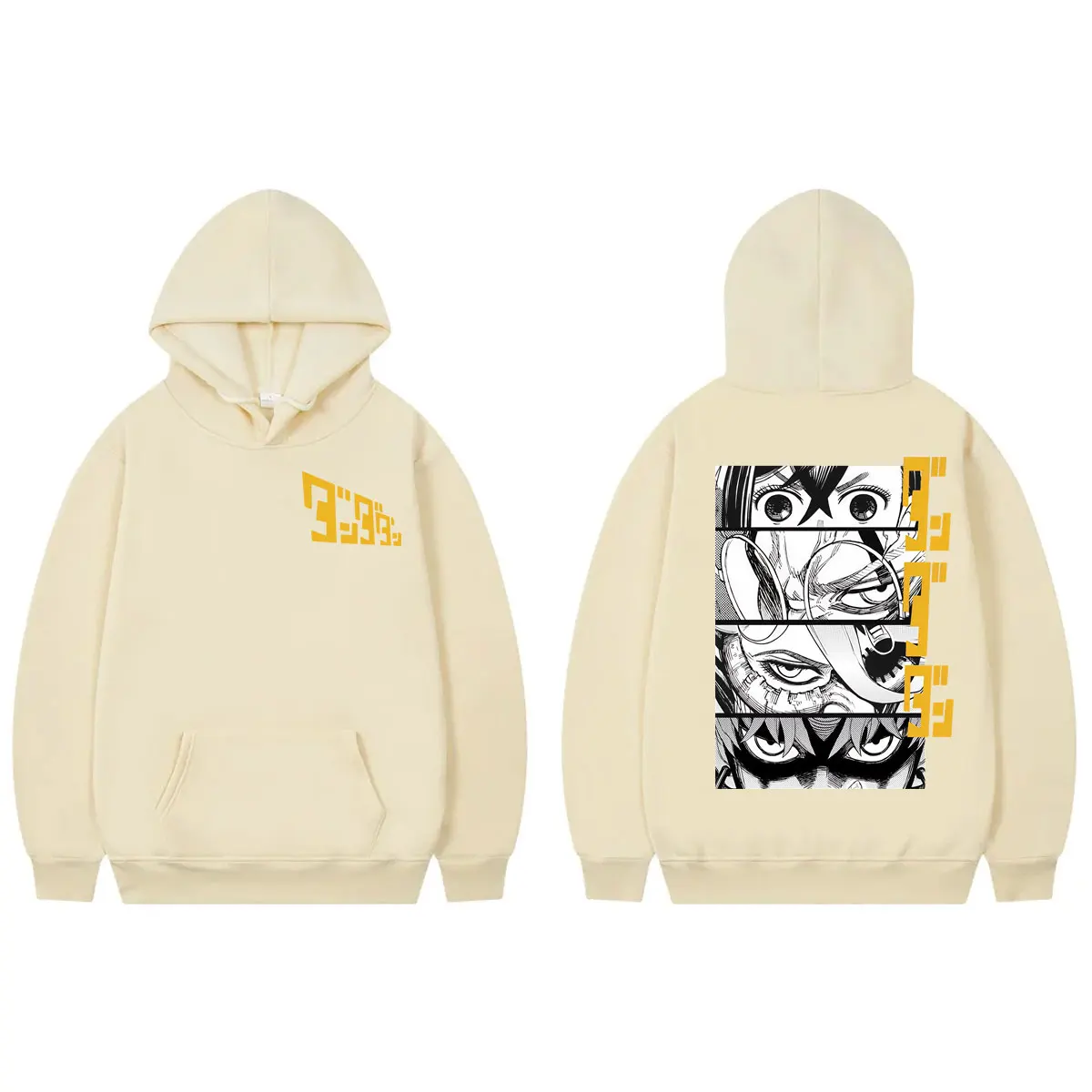Japanese Anime Dandadan Graphic Hoodies Fashion Vintage Hooded Sweatshirts Men Women High Quality Fleece Pullovers Streetwear