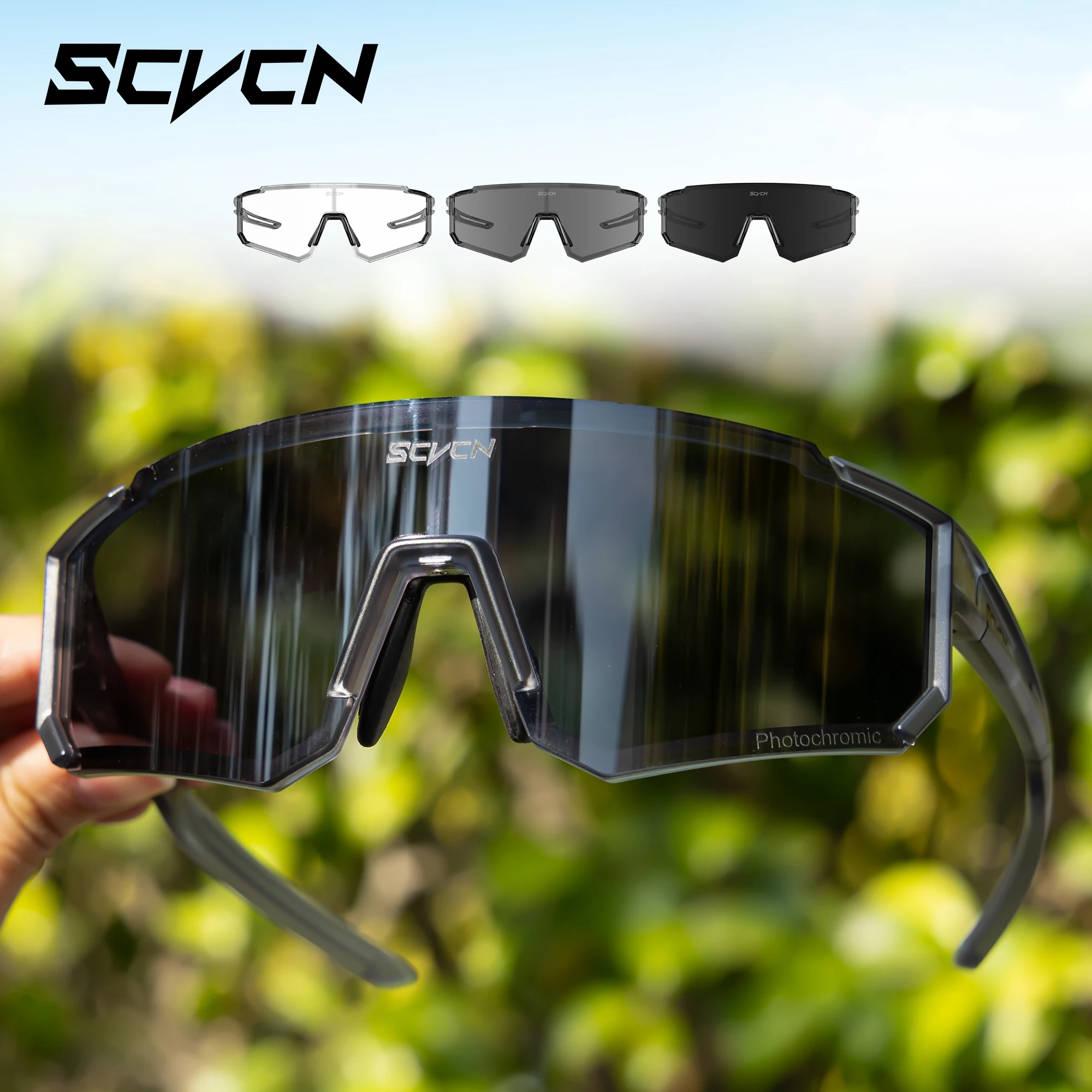 AliExpress SCVCN Photochromic Hiking Eyewear Cycling Glasses Sports Sunglasses for Women Outdoor Road  MTB Bike Glasses UV400 Men Windproof