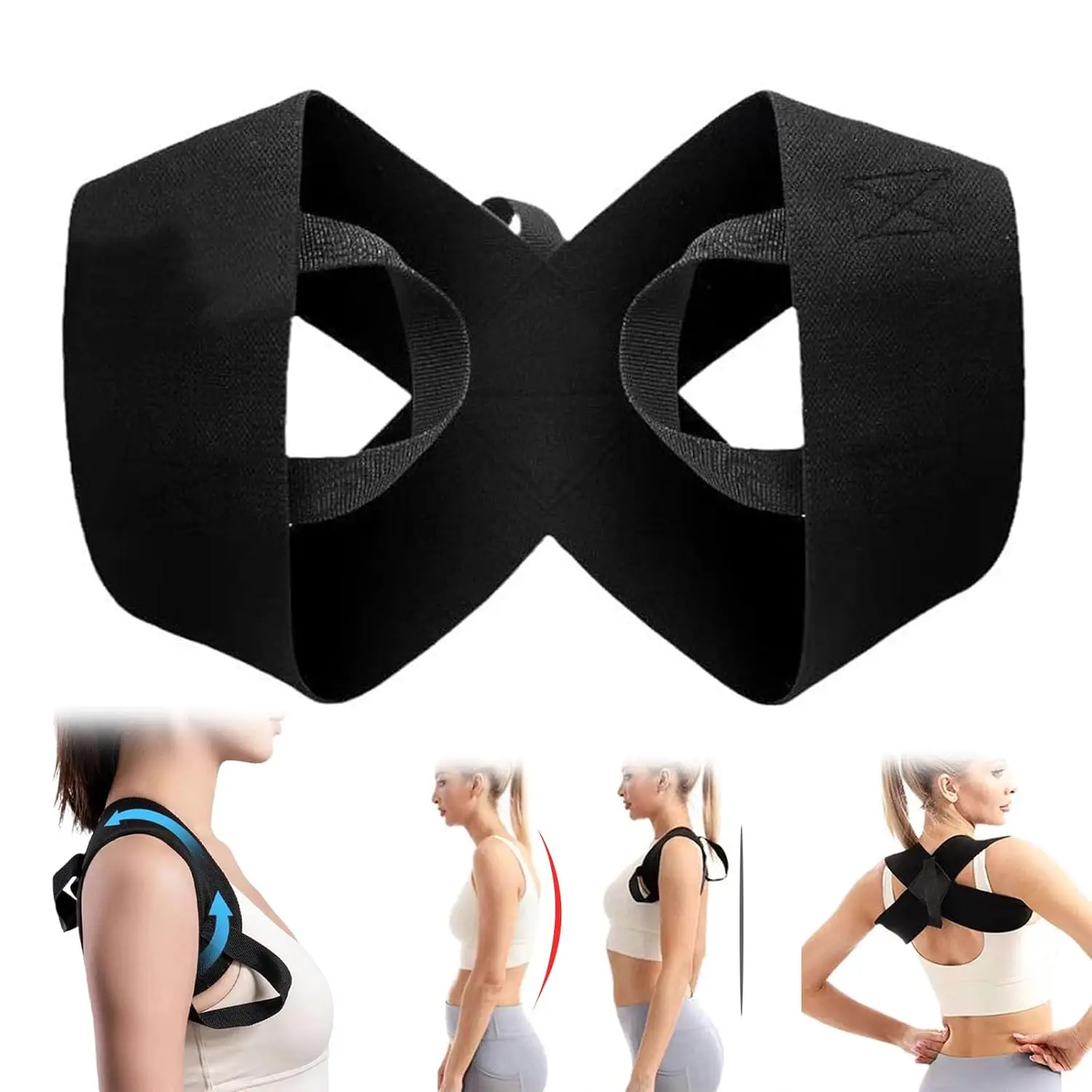 Back Posture Corrector   Clavicle Spine Back Belt Adjustable Unisex Upper Back Shoulder Lumbar Posture Correction Body Shaping