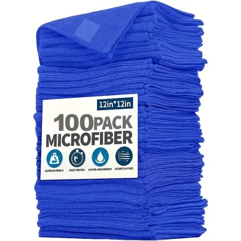 Microfiber Cleaning Cloths Lint Free Microfiber Cleaning Towel Cloths Reusable Car Window Cleaning Towels Super Absorbent