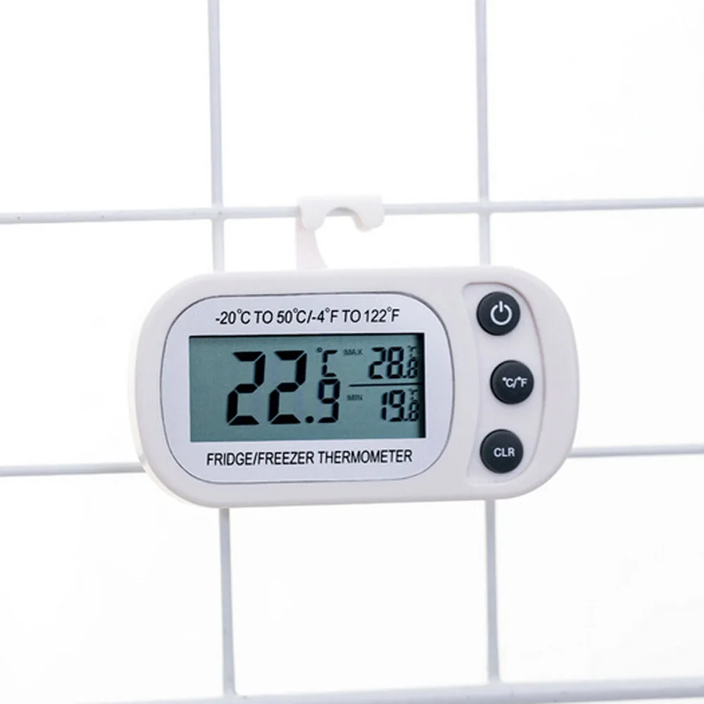 Termómetro magnético para refrigerador, herramienta de cocina con pantalla LCD, medidor de temperatura