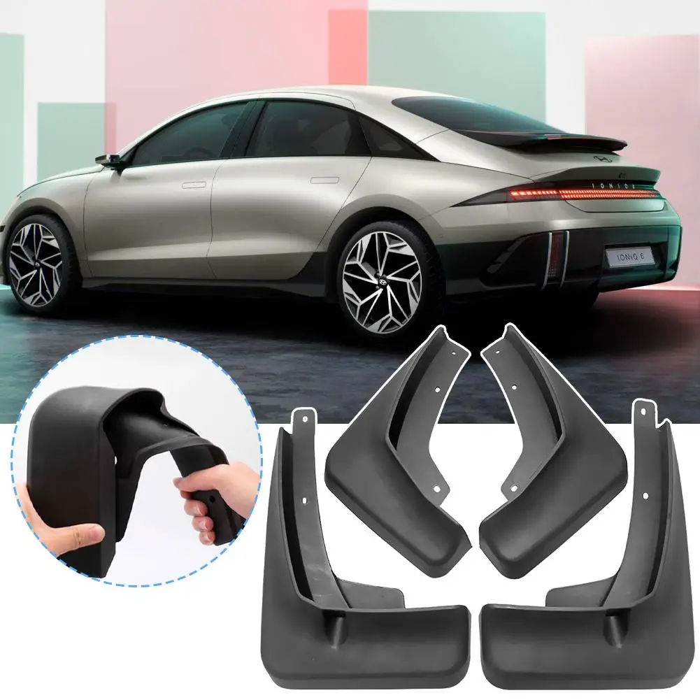 

4Pcs Mudguards For Hyundai IONIQ 6 2023 2024 Mud Flaps Splash Guard MudFlaps Front Rear Fender Auto Styline Car Accessories