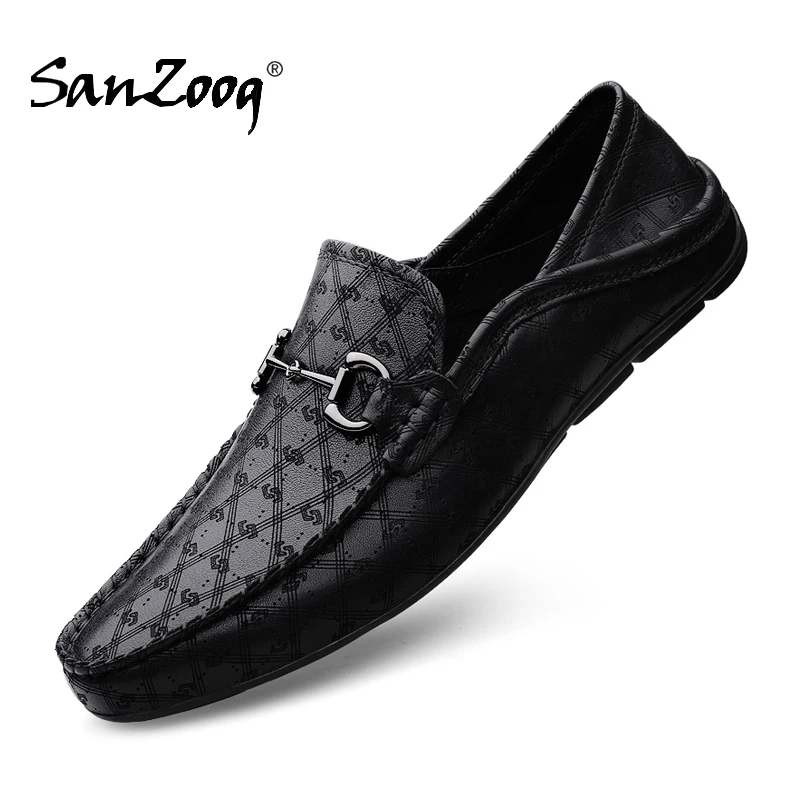 

Big Size 48 49 Loafers Men Slip On Genuine Leather Shoes Luxury Brand Shoes Zapatos Hombre Casual Slip-ons Spring Autumn