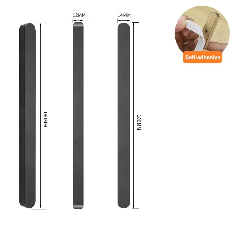 Self-adhesive Stick On Sliding Door Handles 7 Inch Aluminium Alloy Drawer Pulls Punch-free Multifunctional Cabinet Handles