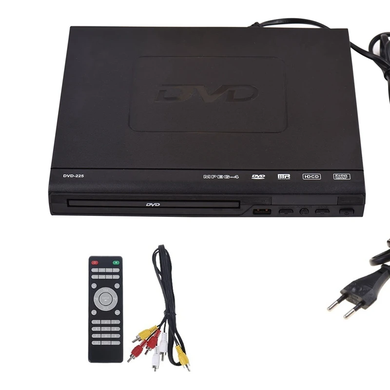 

DVD-225 Home DVD Player Digital Multimedia Player AV Output With Remote Control For TV VCD DVD Player